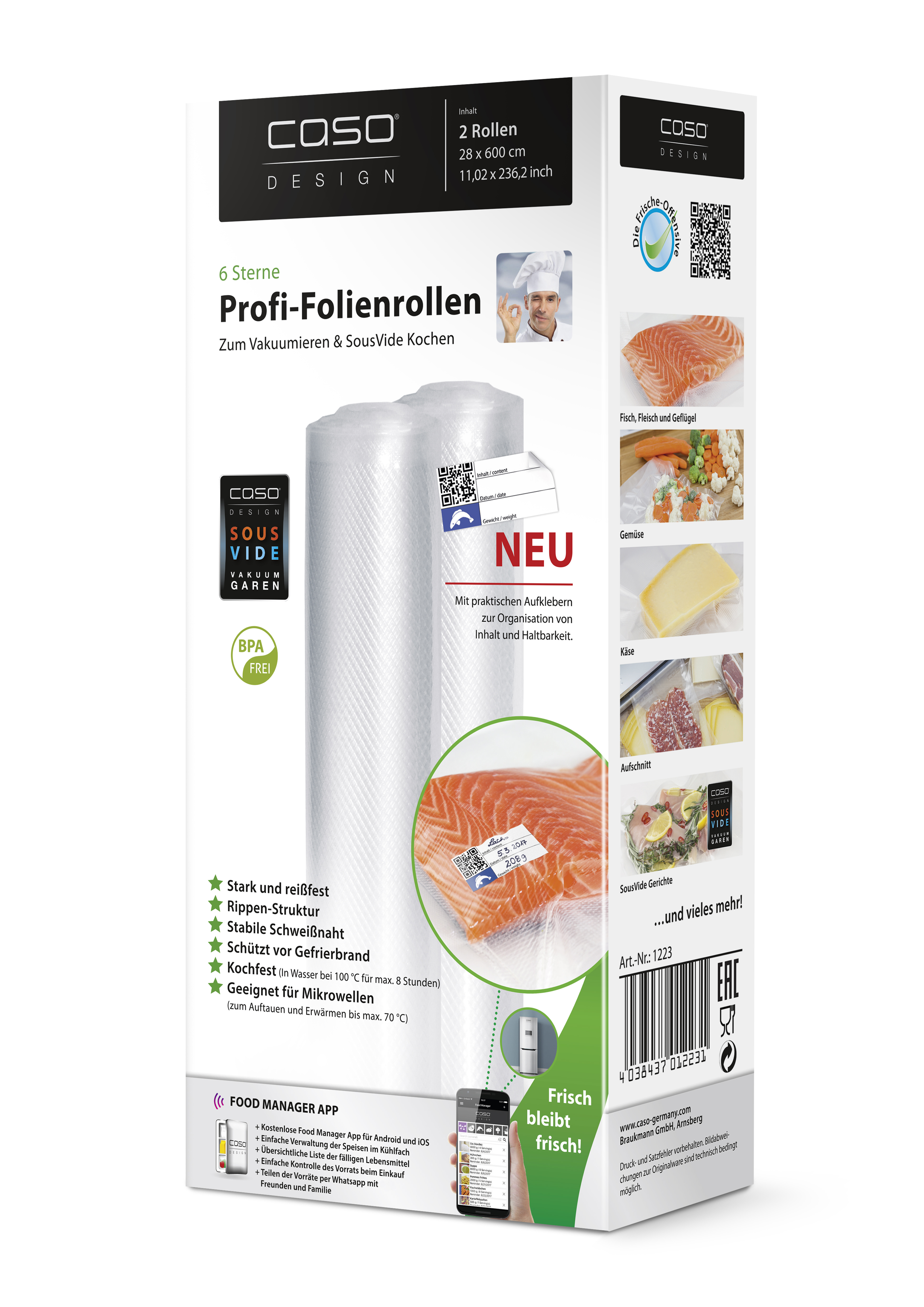 Caso Folieruller 30x600cm 2Stk - 150 my